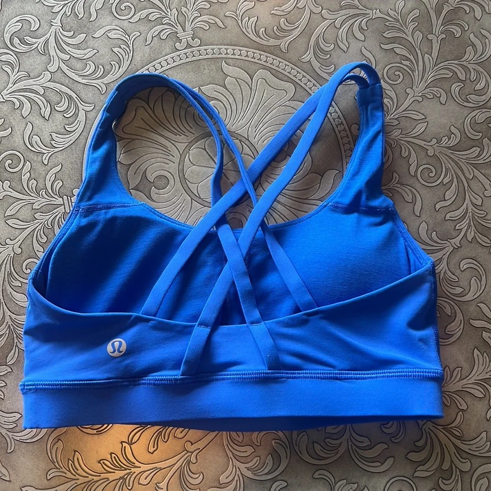 NWOT 🍋 Lululemon Blazer Blue Tone Energy Bra Size 4